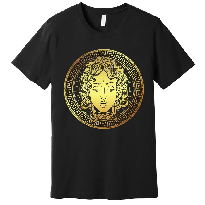 Snake Head Greek Mythology Ancient Myth Premium T-Shirt