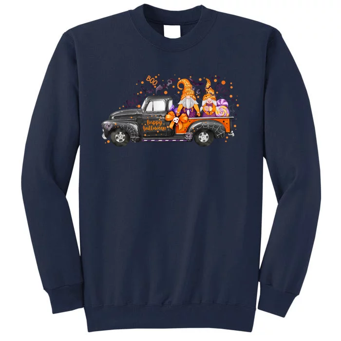 Spooky Halloween Gnome Squad Truck Tall Sweatshirt