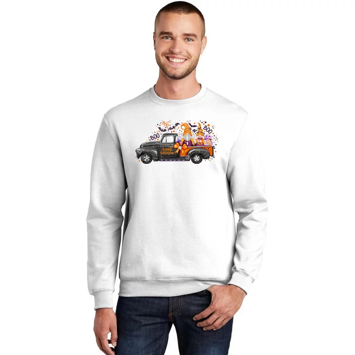 Spooky Halloween Gnome Squad Truck Sweatshirt