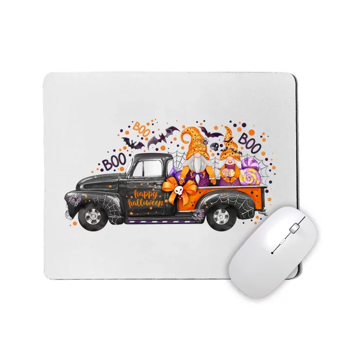 Spooky Halloween Gnome Squad Truck Mousepad