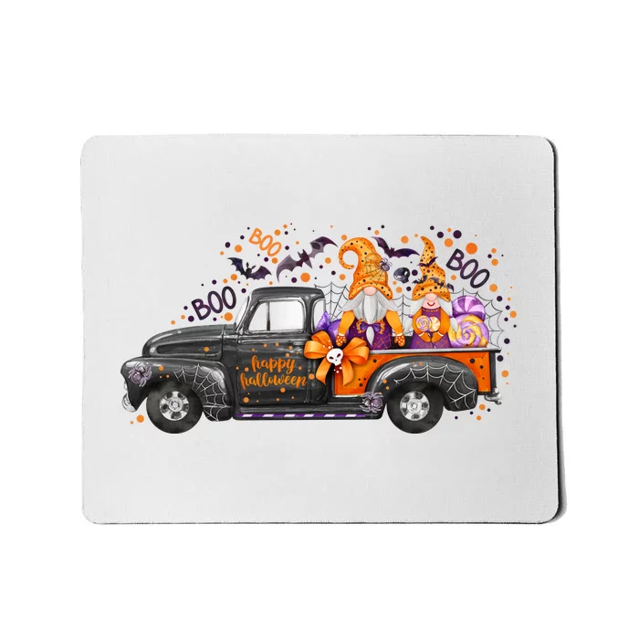 Spooky Halloween Gnome Squad Truck Mousepad