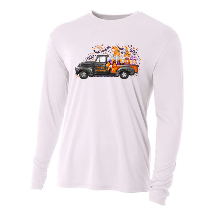 Spooky Halloween Gnome Squad Truck Cooling Performance Long Sleeve Crew