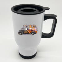 Spooky Halloween Gnome Squad Truck Stainless Steel Travel Mug