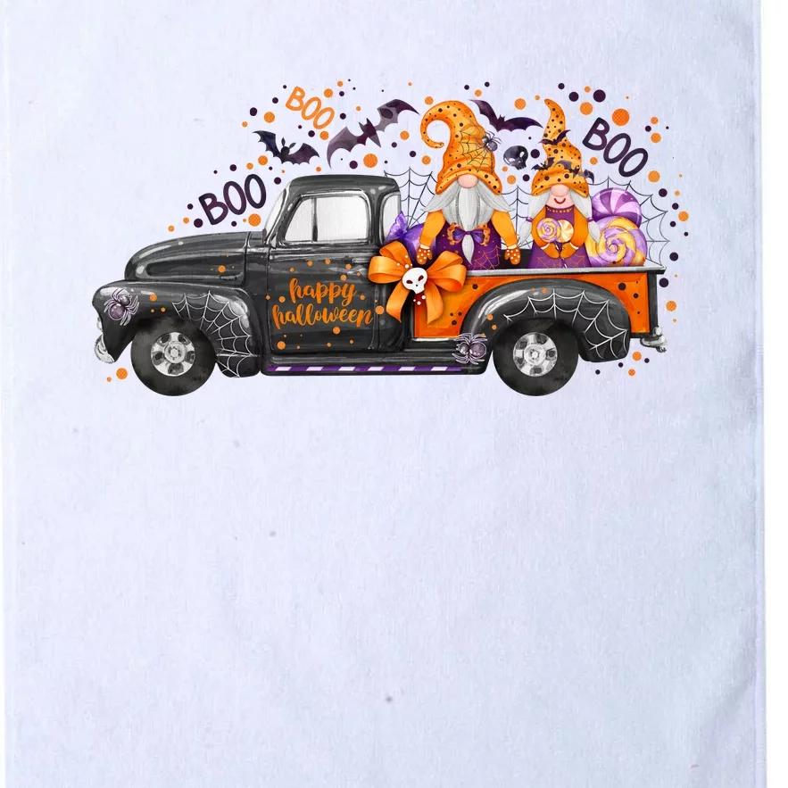 Spooky Halloween Gnome Squad Truck Platinum Collection Golf Towel