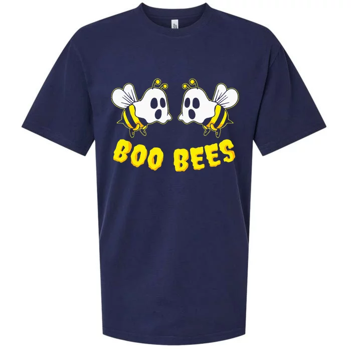 Spooky Halloween Ghostly Humor Boo Bees Sueded Cloud Jersey T-Shirt