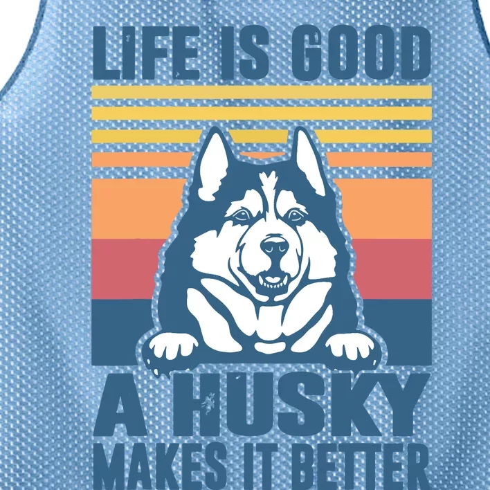 Siberian Husky Gifts For Women Men Husky Dog Dad Dog Mom Mesh Reversible Basketball Jersey Tank