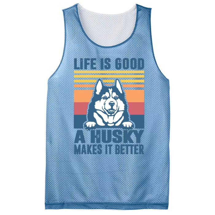 Siberian Husky Gifts For Women Men Husky Dog Dad Dog Mom Mesh Reversible Basketball Jersey Tank