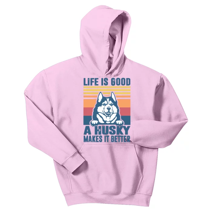 Siberian Husky Gifts For Women Men Husky Dog Dad Dog Mom Kids Hoodie