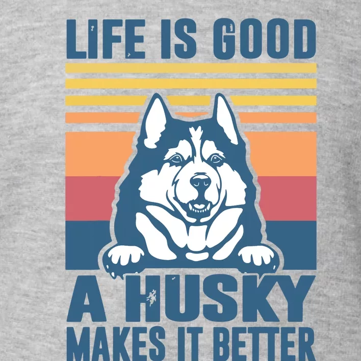 Siberian Husky Gifts For Women Men Husky Dog Dad Dog Mom Toddler Sweatshirt