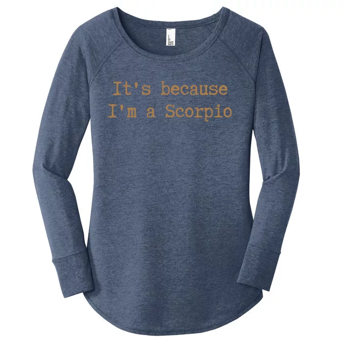 Scorpio Horoscope Gift Zodiac Sign Astrology Melanin Gift Women's Perfect Tri Tunic Long Sleeve Shirt