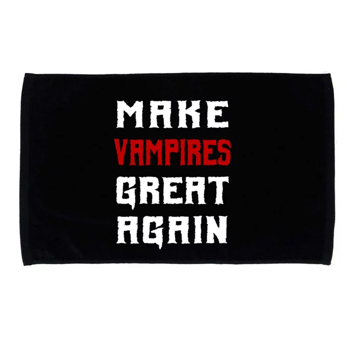 Silly Halloween Gift Make Vampires Great Again Meaningful Gift Microfiber Hand Towel