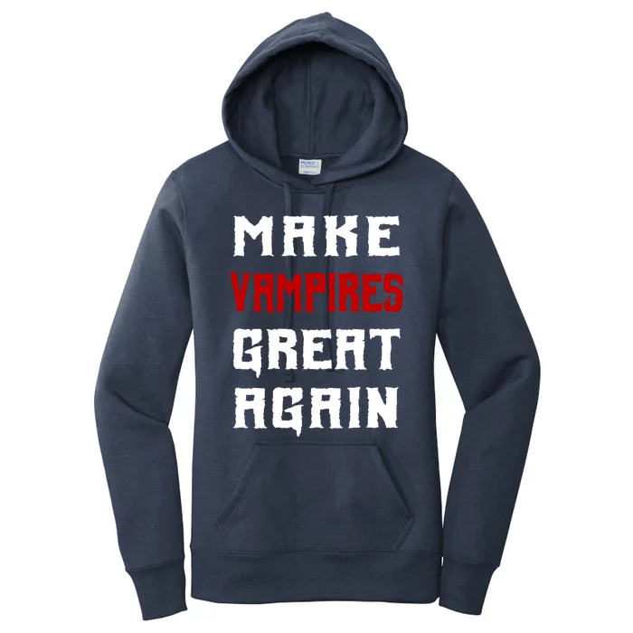 Silly Halloween Gift Make Vampires Great Again Meaningful Gift Women's Pullover Hoodie