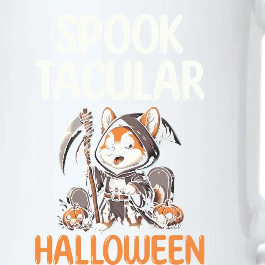 Spooktacular Halloween Gift Black Color Changing Mug