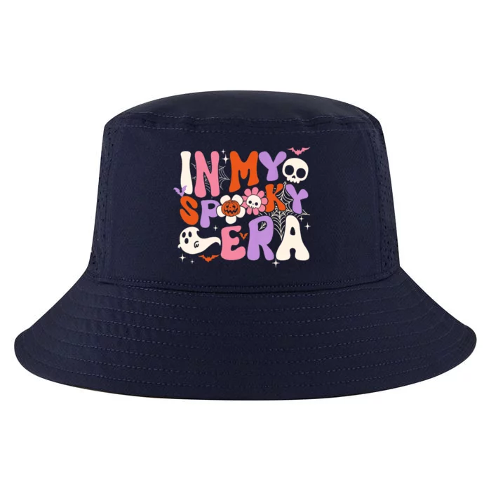 Scary Horror Ghost Groovy In My Spooky Era Retro Halloween Cool Comfort Performance Bucket Hat