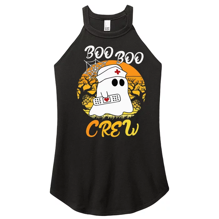 Spooky Halloween Ghost Nurse Costume Women’s Perfect Tri Rocker Tank