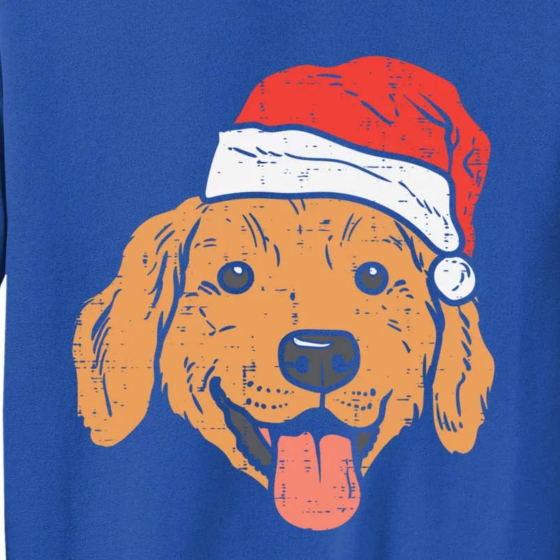 Santa Hat Golden Retriever Christmas Xmas Pj Dog Lover Owner Gift Sweatshirt