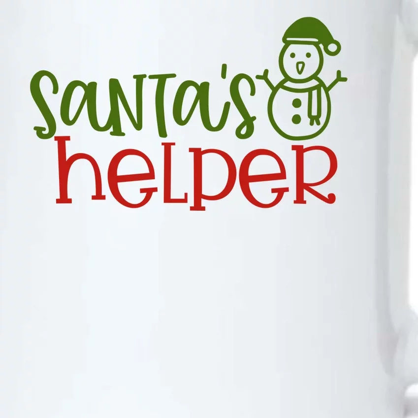 Santas Helper Holiday Gift Black Color Changing Mug