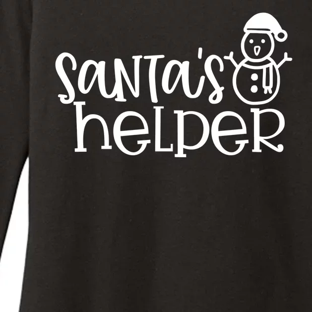 Santas Helper Holiday Gift Womens CVC Long Sleeve Shirt