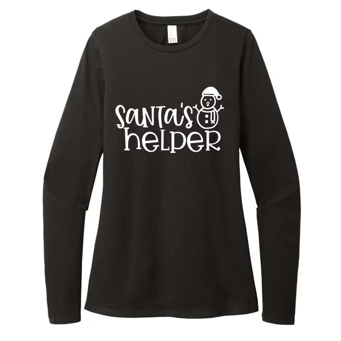 Santas Helper Holiday Gift Womens CVC Long Sleeve Shirt