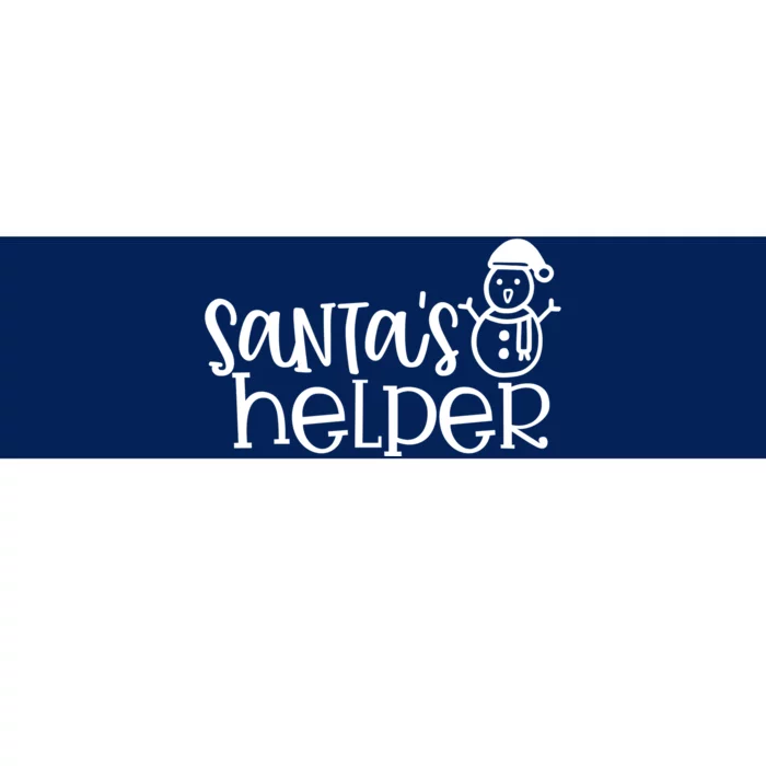 Santas Helper Holiday Gift Bumper Sticker