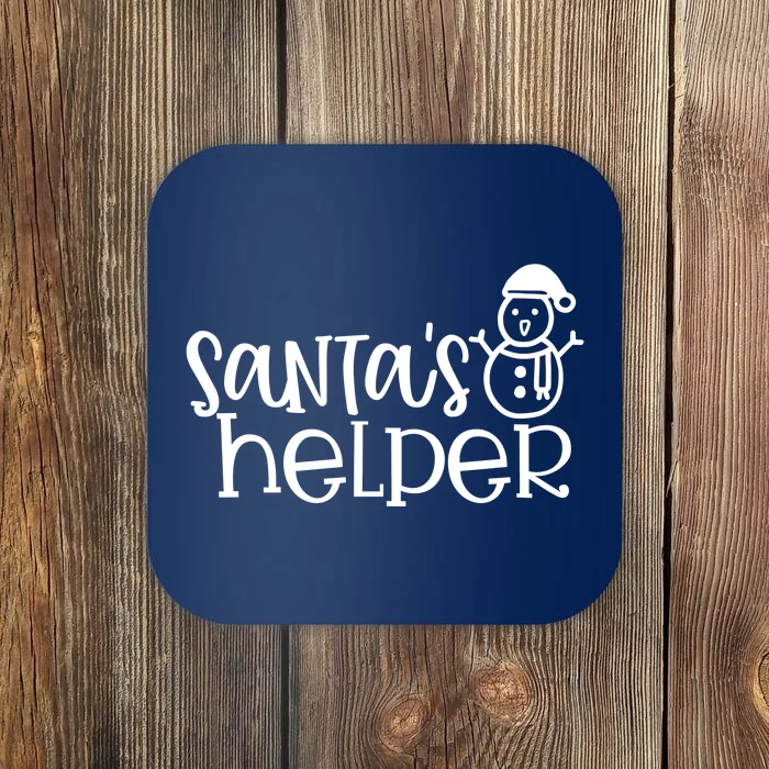 Santas Helper Holiday Gift Coaster