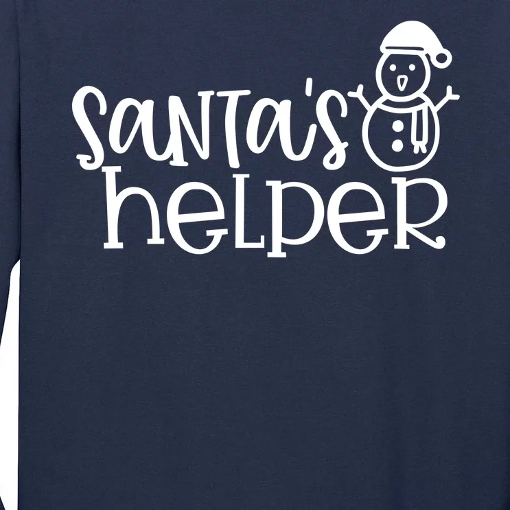 Santas Helper Holiday Gift Tall Long Sleeve T-Shirt