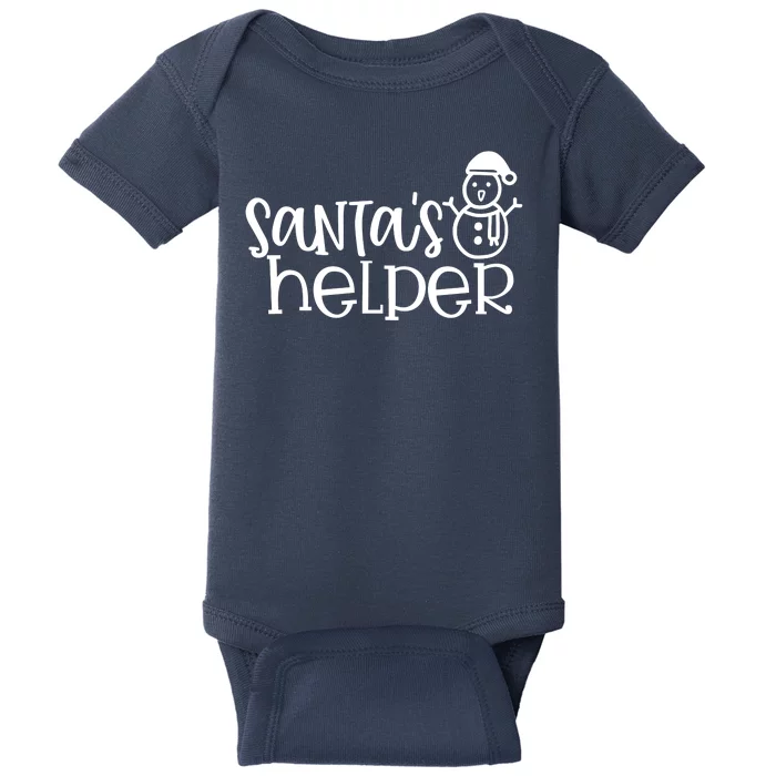 Santas Helper Holiday Gift Baby Bodysuit