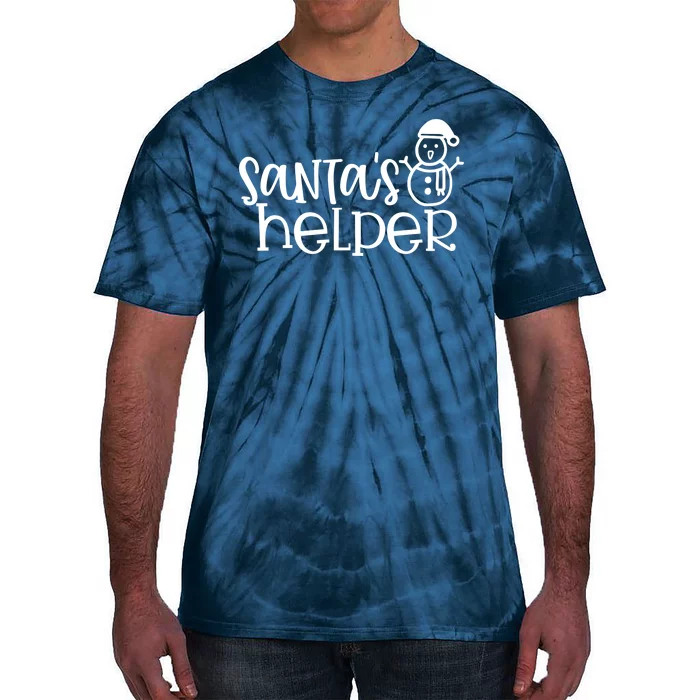 Santas Helper Holiday Gift Tie-Dye T-Shirt