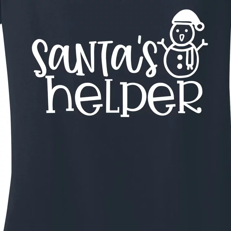 Santas Helper Holiday Gift Women's V-Neck T-Shirt