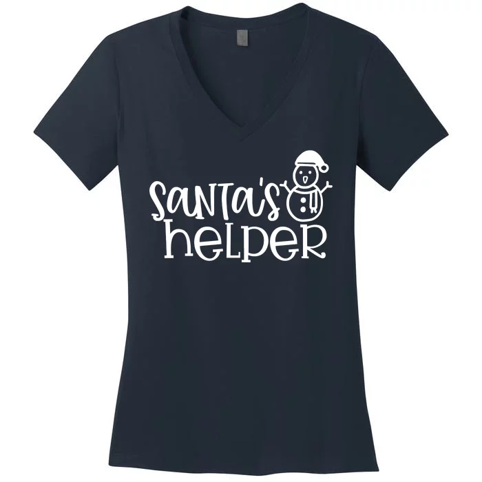 Santas Helper Holiday Gift Women's V-Neck T-Shirt