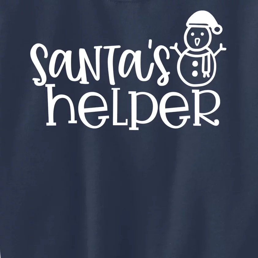 Santas Helper Holiday Gift Kids Sweatshirt