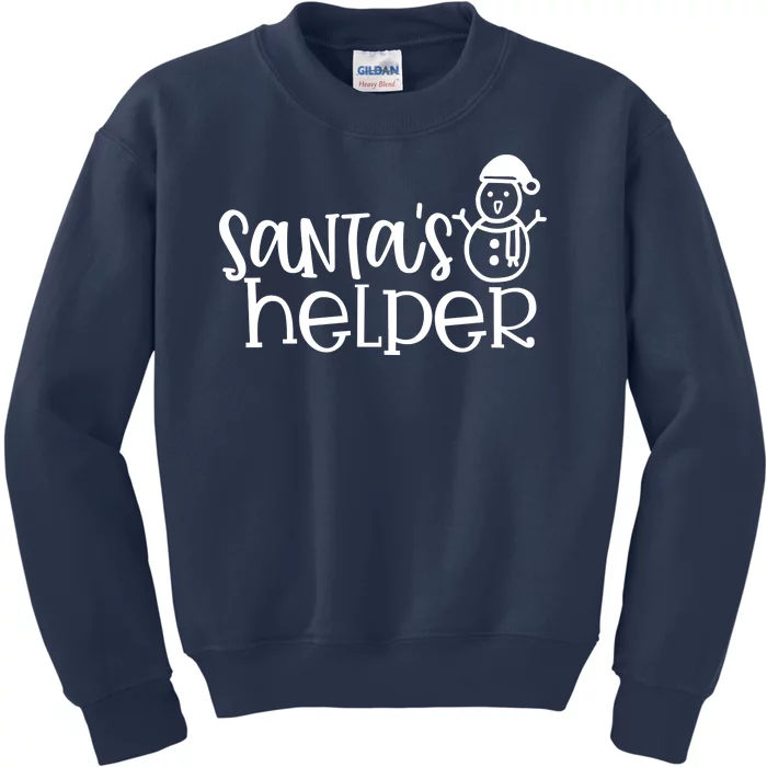 Santas Helper Holiday Gift Kids Sweatshirt