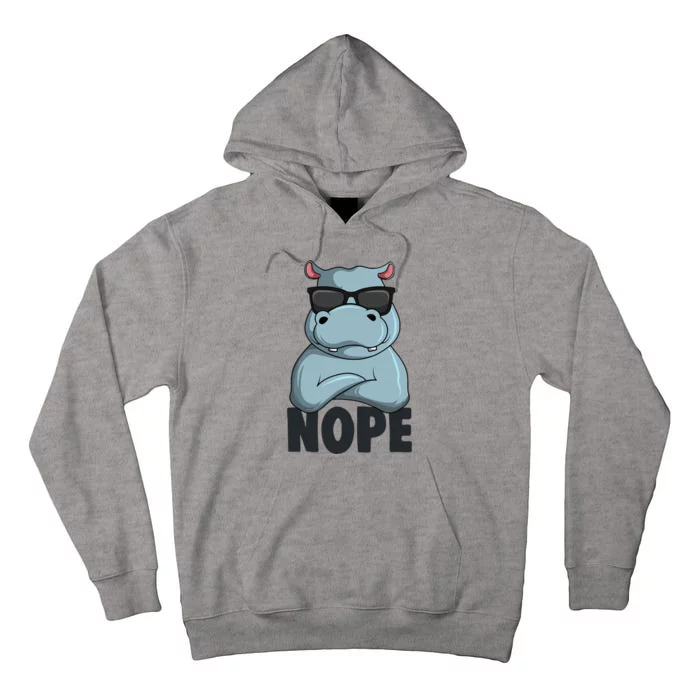 Stubborn Hippo Hippopotamus Tall Hoodie