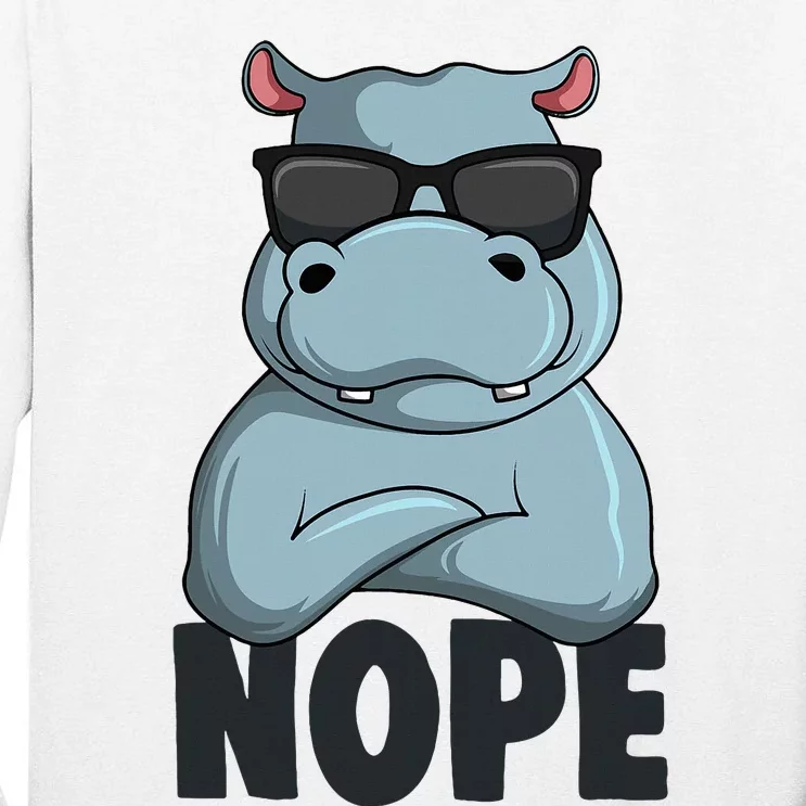 Stubborn Hippo Hippopotamus Tall Long Sleeve T-Shirt