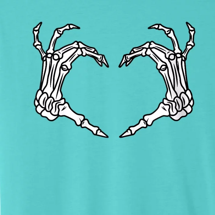 Skeleton Heart Hands Halloween Costume Gift ChromaSoft Performance T-Shirt