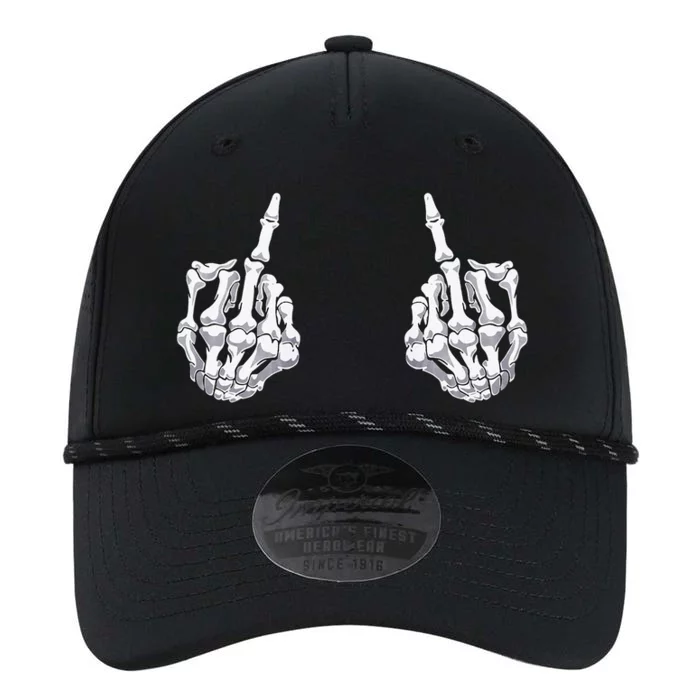 Skeleton Hand Halloween Bones Middle Finger Skull Performance The Dyno Cap