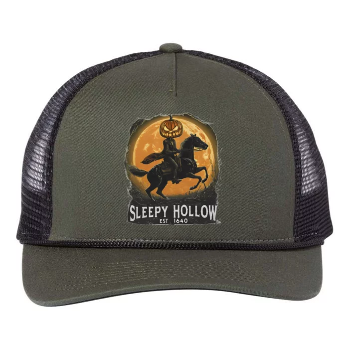 Sleepy Hollow Headless Horseman Retro Rope Trucker Hat Cap