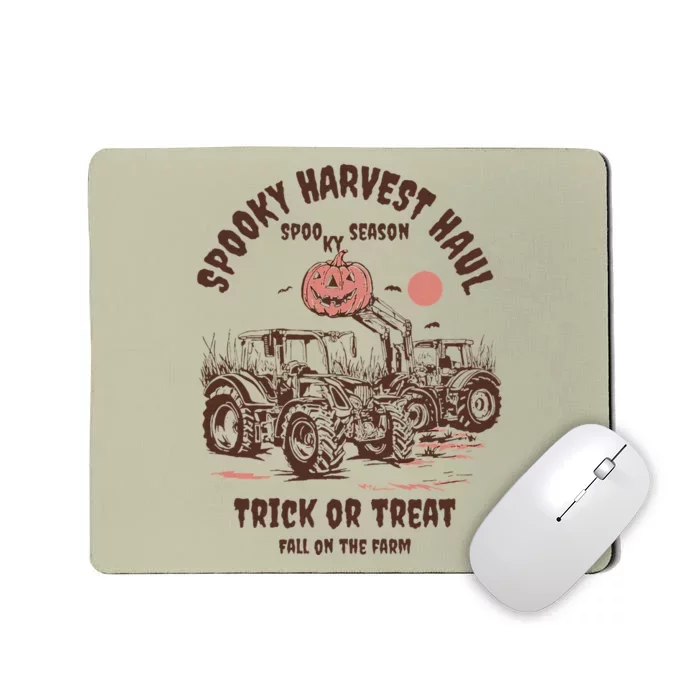 Spooky Harvest Haul Spooky Season Trick Apparel Mousepad