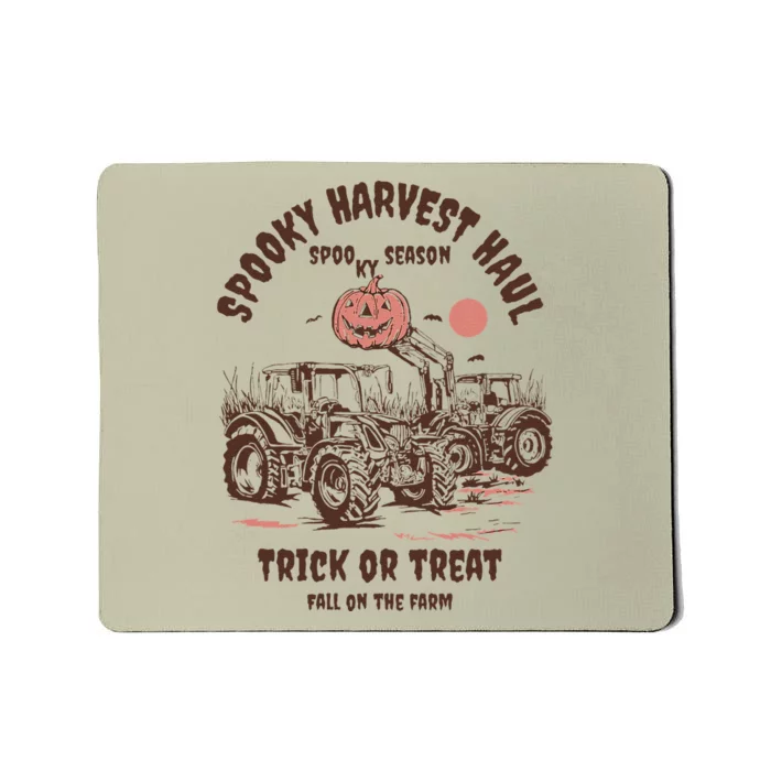 Spooky Harvest Haul Spooky Season Trick Apparel Mousepad