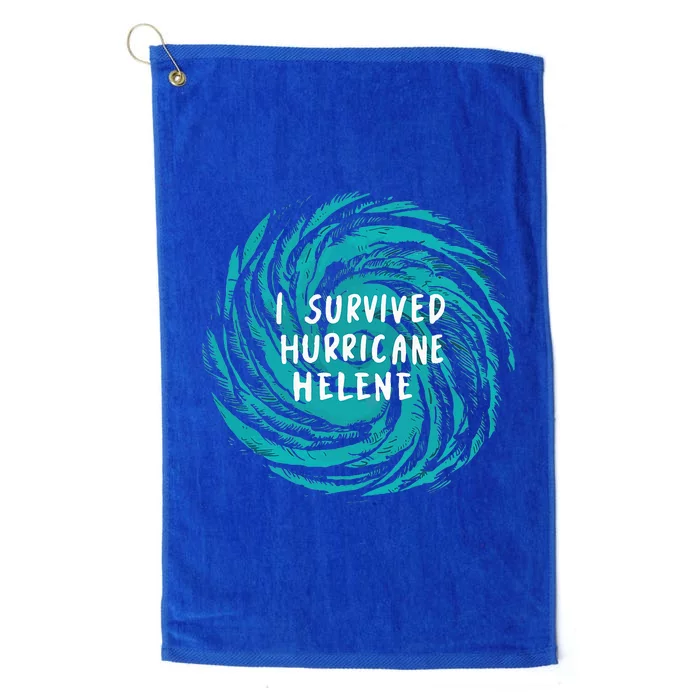 Survived Hurricane Helene 2024 Florida Platinum Collection Golf Towel