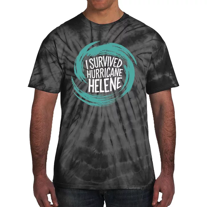 Survived Hurricane Helene Tie-Dye T-Shirt