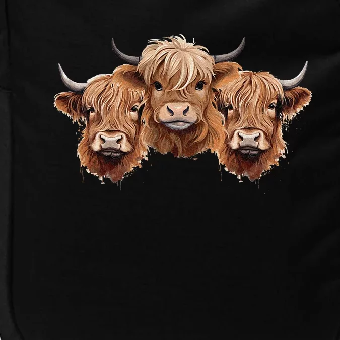 Scottish Hairy Highland Cows Apparel Coos Family Fun Impact Tech Backpack