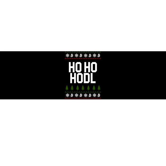 Santa Ho Ho Hodl Funny Crypto Ugly Christmas Bumper Sticker