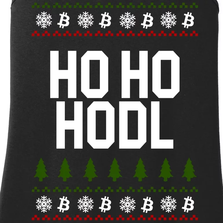 Santa Ho Ho Hodl Funny Crypto Ugly Christmas Ladies Essential Tank