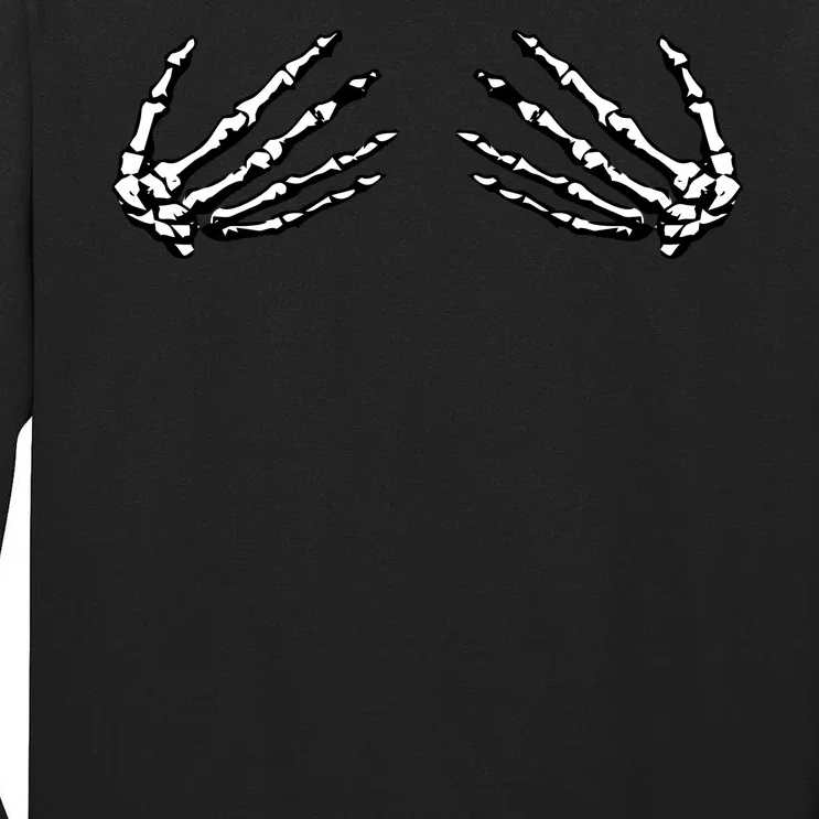 Skeleton Hands Holding Boobs Tall Long Sleeve T-Shirt