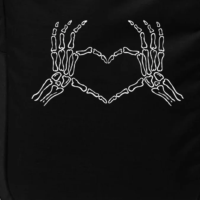 Skeleton Hands Heart Sign Retro Halloween Costume Impact Tech Backpack