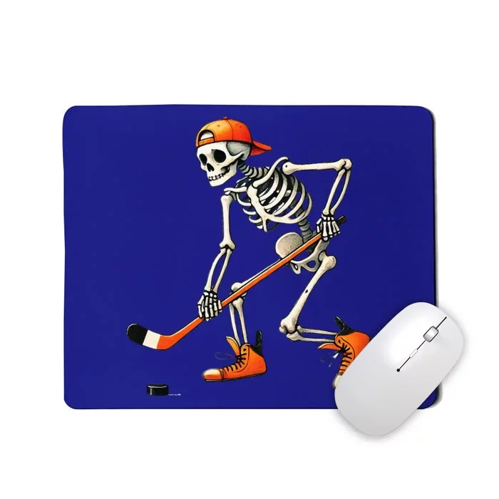 Skeleton Hockey Halloween Costume Sport Mousepad