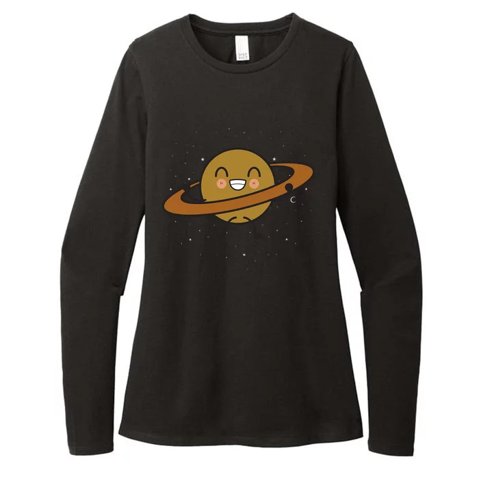 Saturn Hula Hoop Space Cute Womens CVC Long Sleeve Shirt