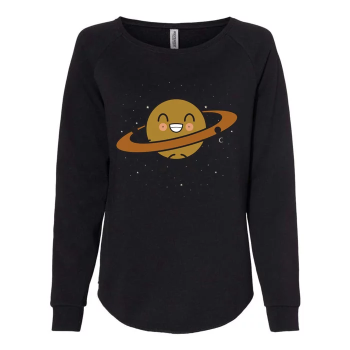 Saturn Hula Hoop Space Cute Womens California Wash Sweatshirt