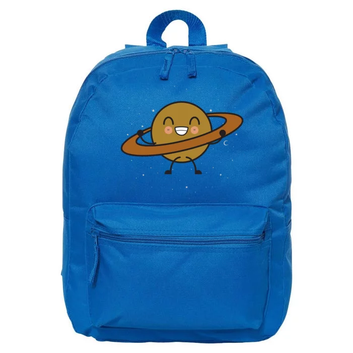 Saturn Hula Hoop Space Cute 16 in Basic Backpack